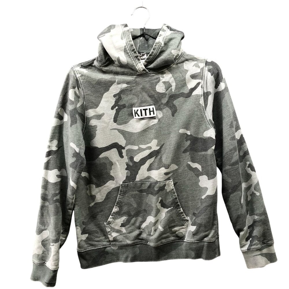 Kith‎ Kids Printed Williams Hoodie Size 10 Jungle Green Camo